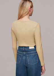 Long Sleeve Sparkle V Neck Top