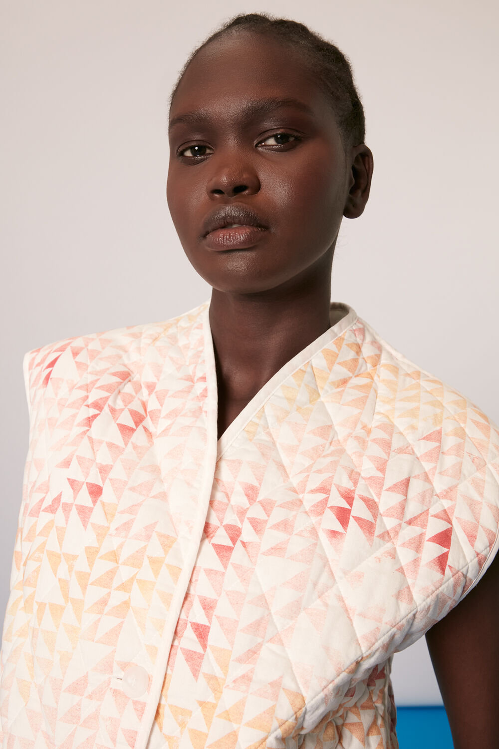 Hexagon Print Gilet
