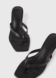 Toe Post Kitten Heel Mule