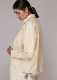 Leather Panelled Shirt
