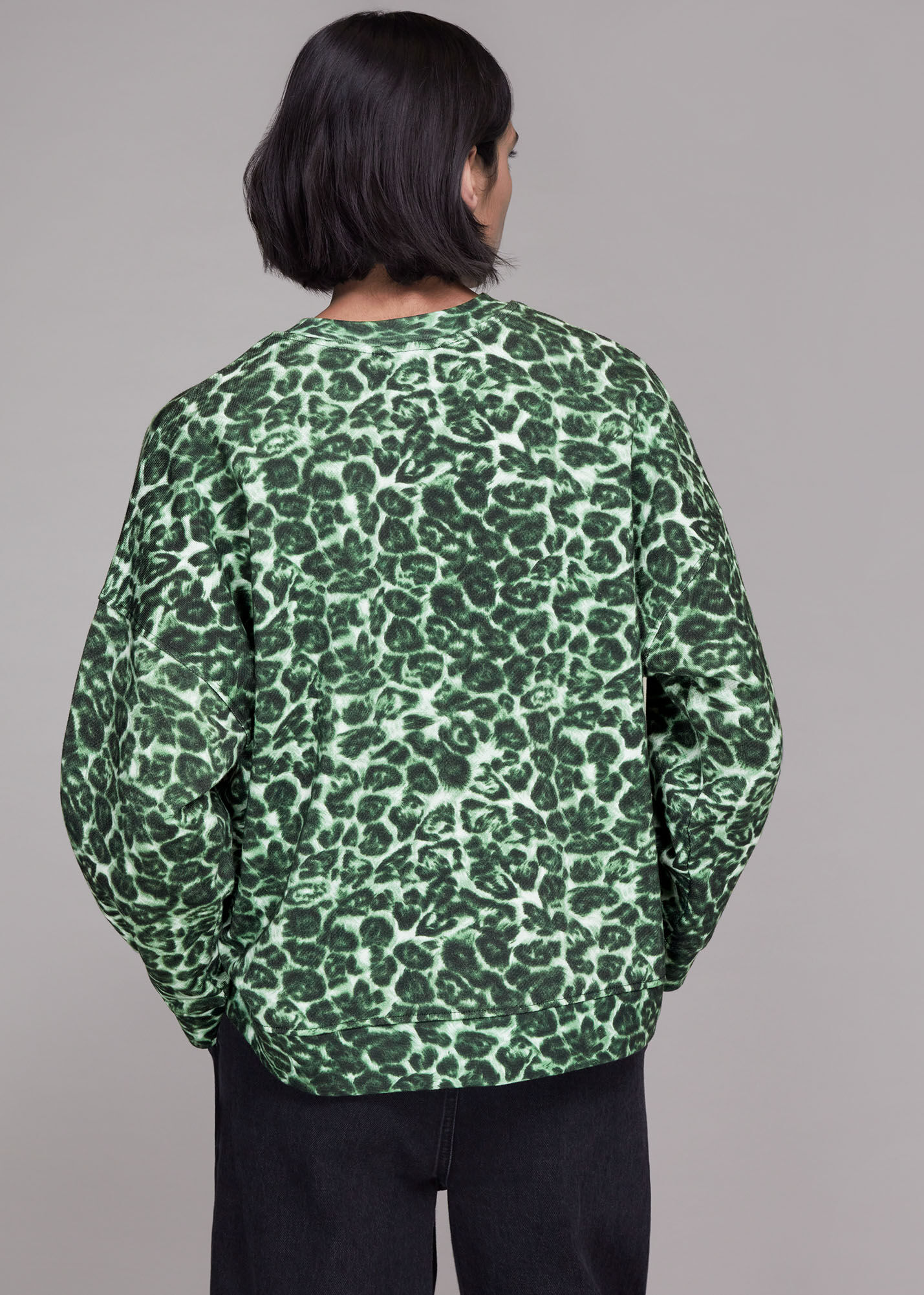 Whistles sale leopard sweatshirt