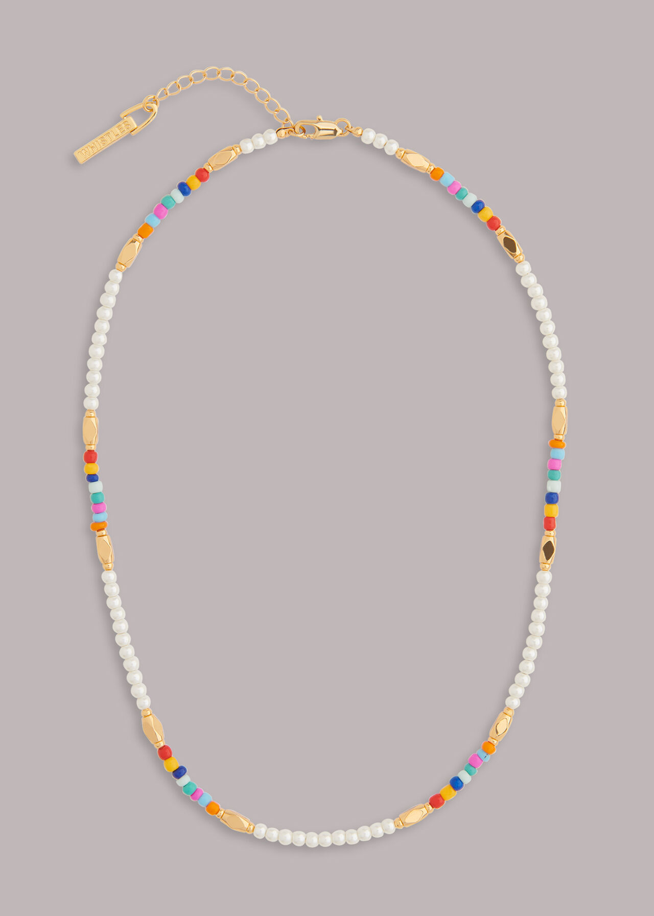 Multicolour Multi Beaded Necklace | WHISTLES