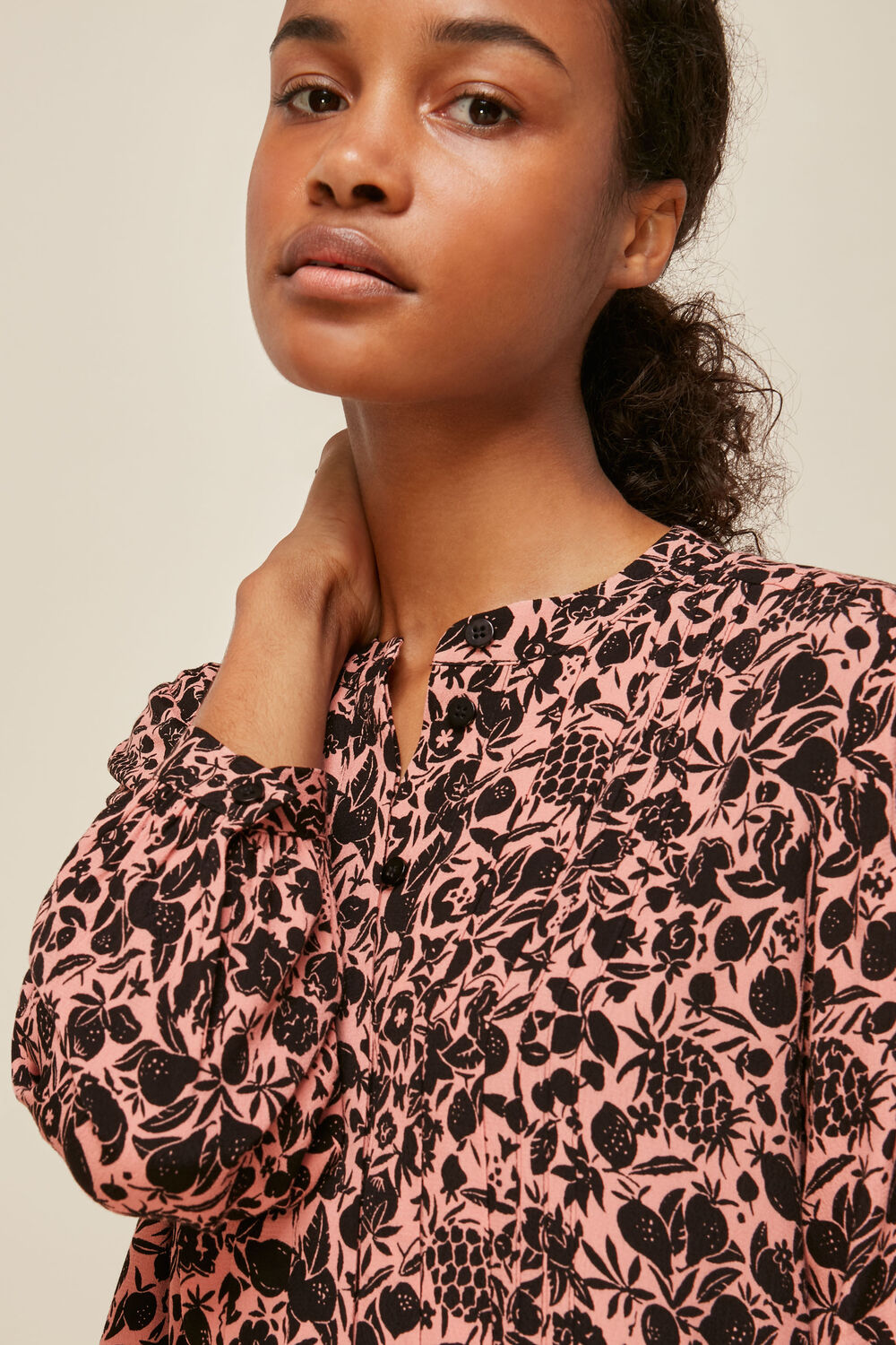 Tropical Fruit Print Dress