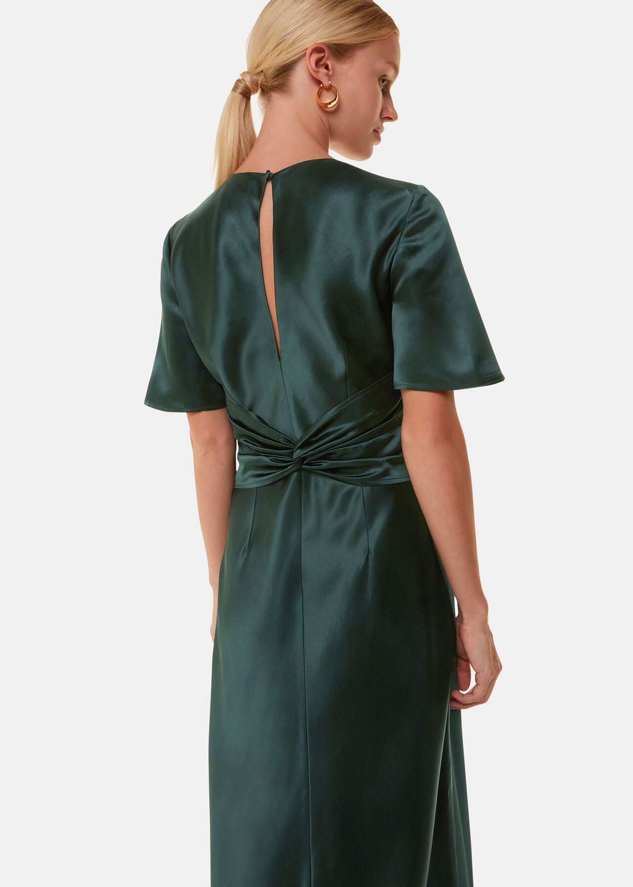 Avery Satin Twist Dress