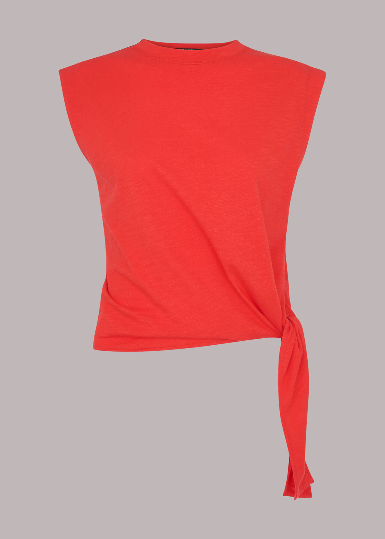 Sleeveless Tie Side Top