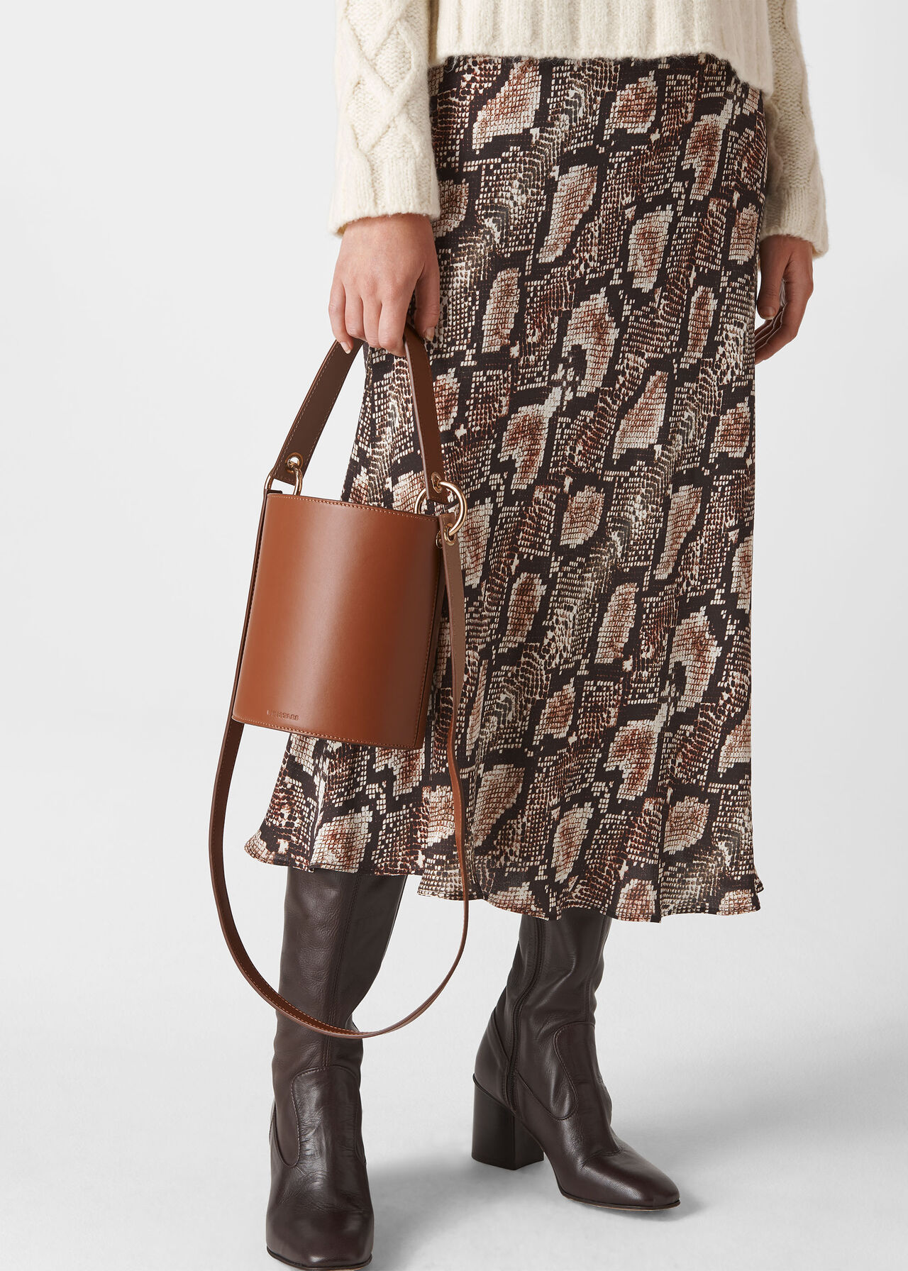 Matilda Bucket Bag Brown