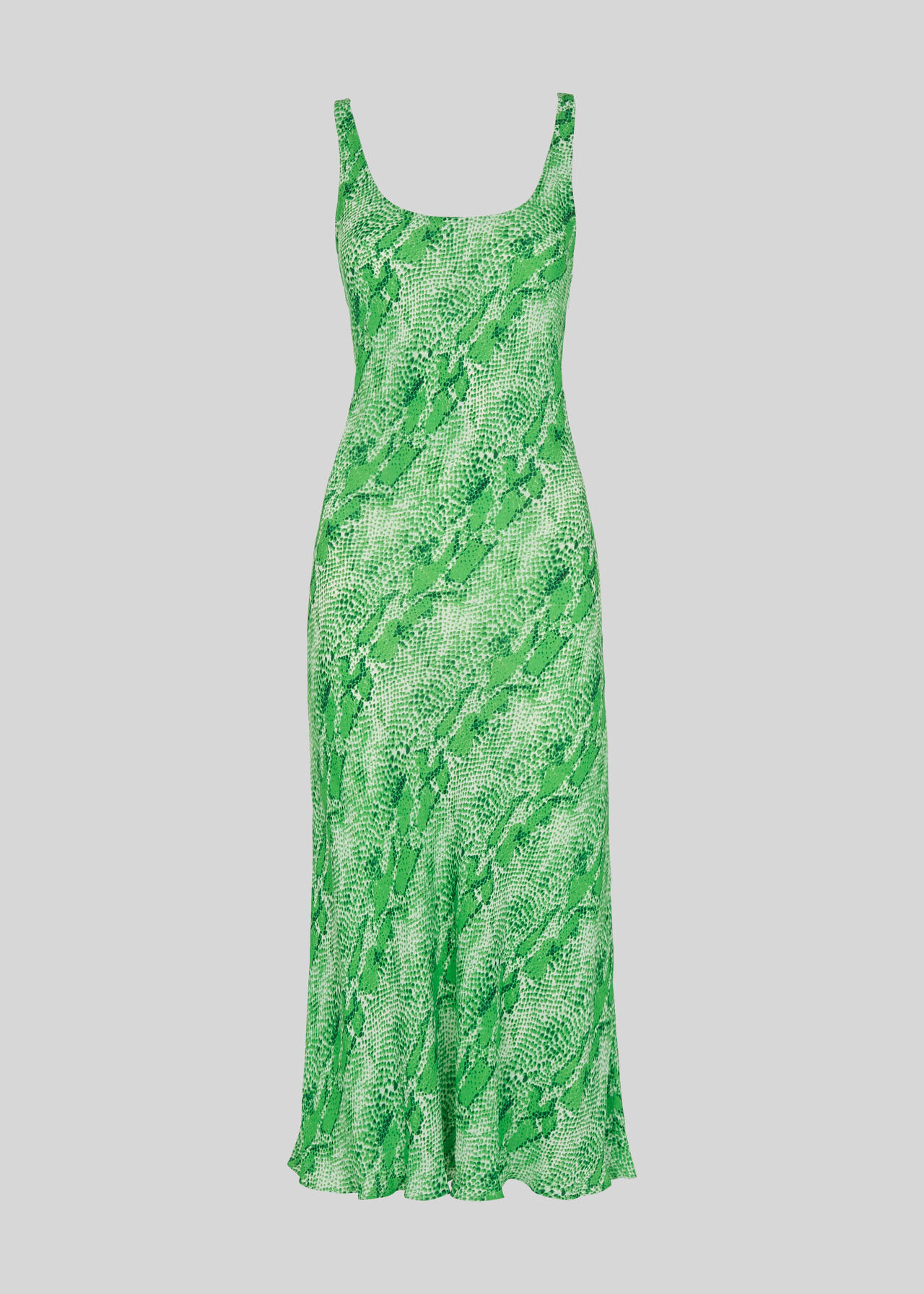 Python Print Slip Dress Green/Multi