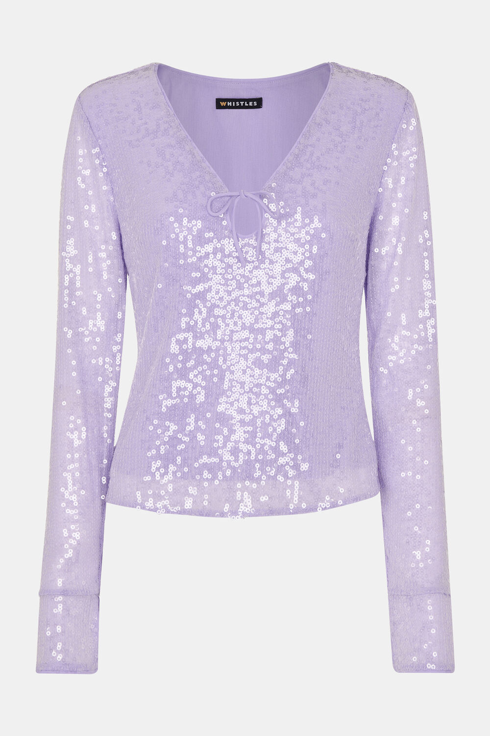 Nola Sequin Keyhole Top