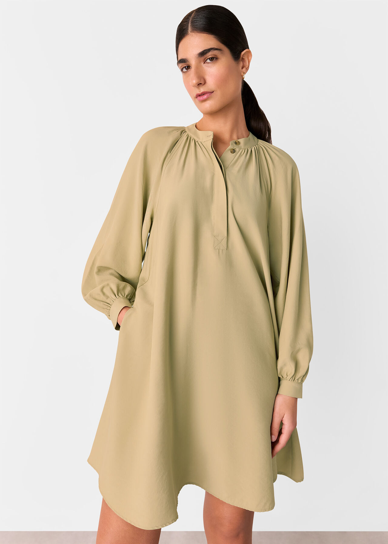 Full Volume Gathered Dress