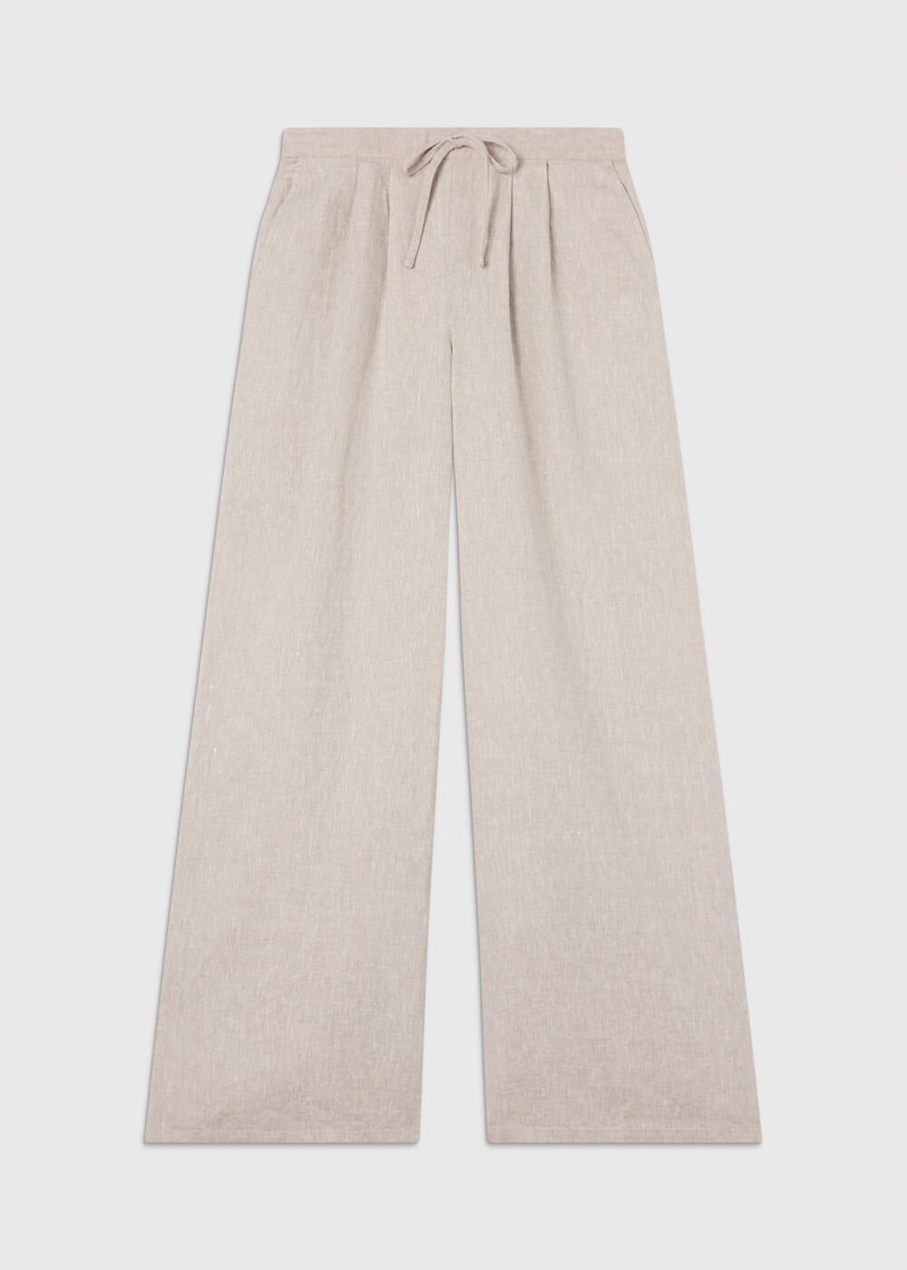 Wide Leg Linen Trouser