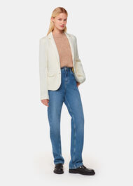 Slim Jersey Jacket Ivory
