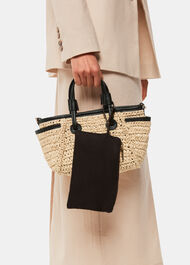 Aylin Mini Straw Tote Bag