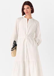 Broderie Midi Dress