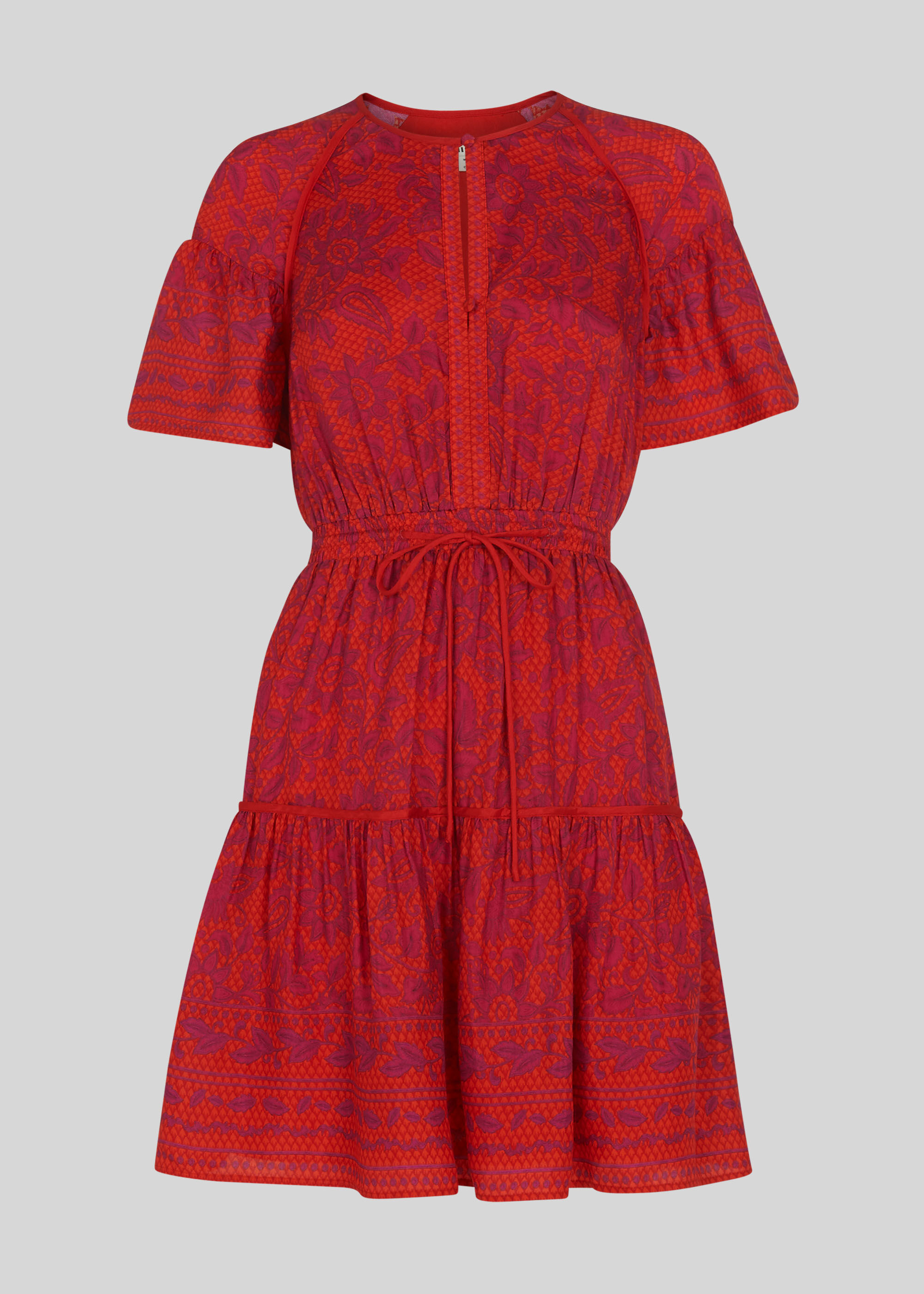Whistles henna shop print flippy dress