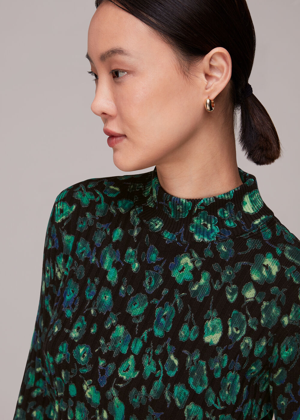 Blurred Floral Knit