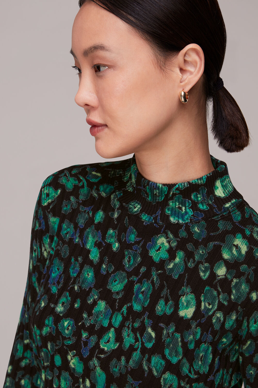 Blurred Floral Knit