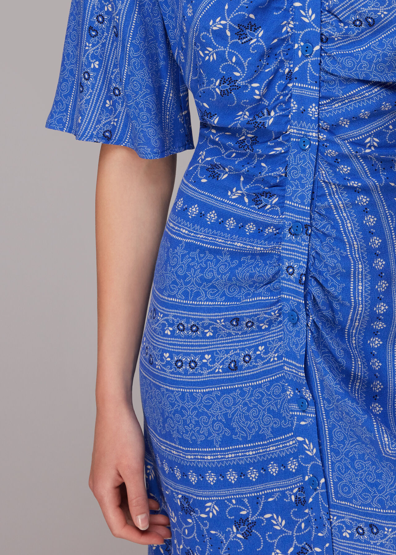 Bandana Spot Print Shirt Dress