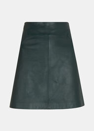 Leather A line Skirt