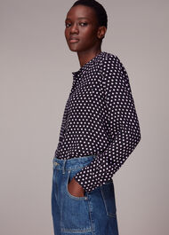 Dotted Spot Print Shirt