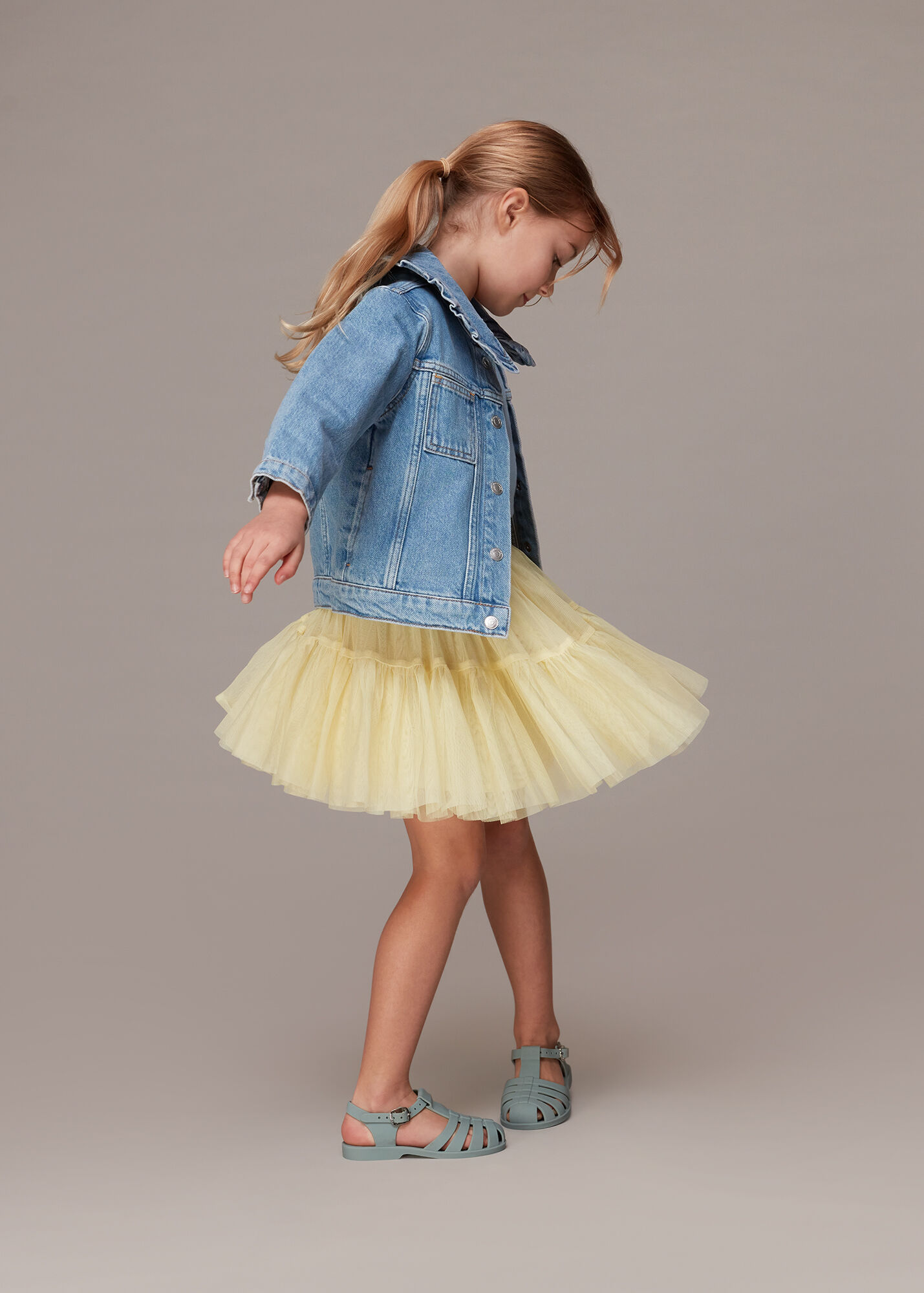 Denim Collar Denim Jacket WHISTLES