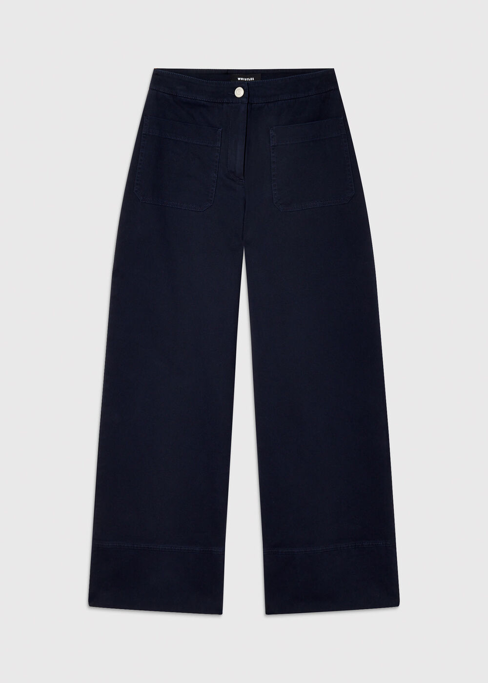 Wide Leg Casual Cotton Trouser