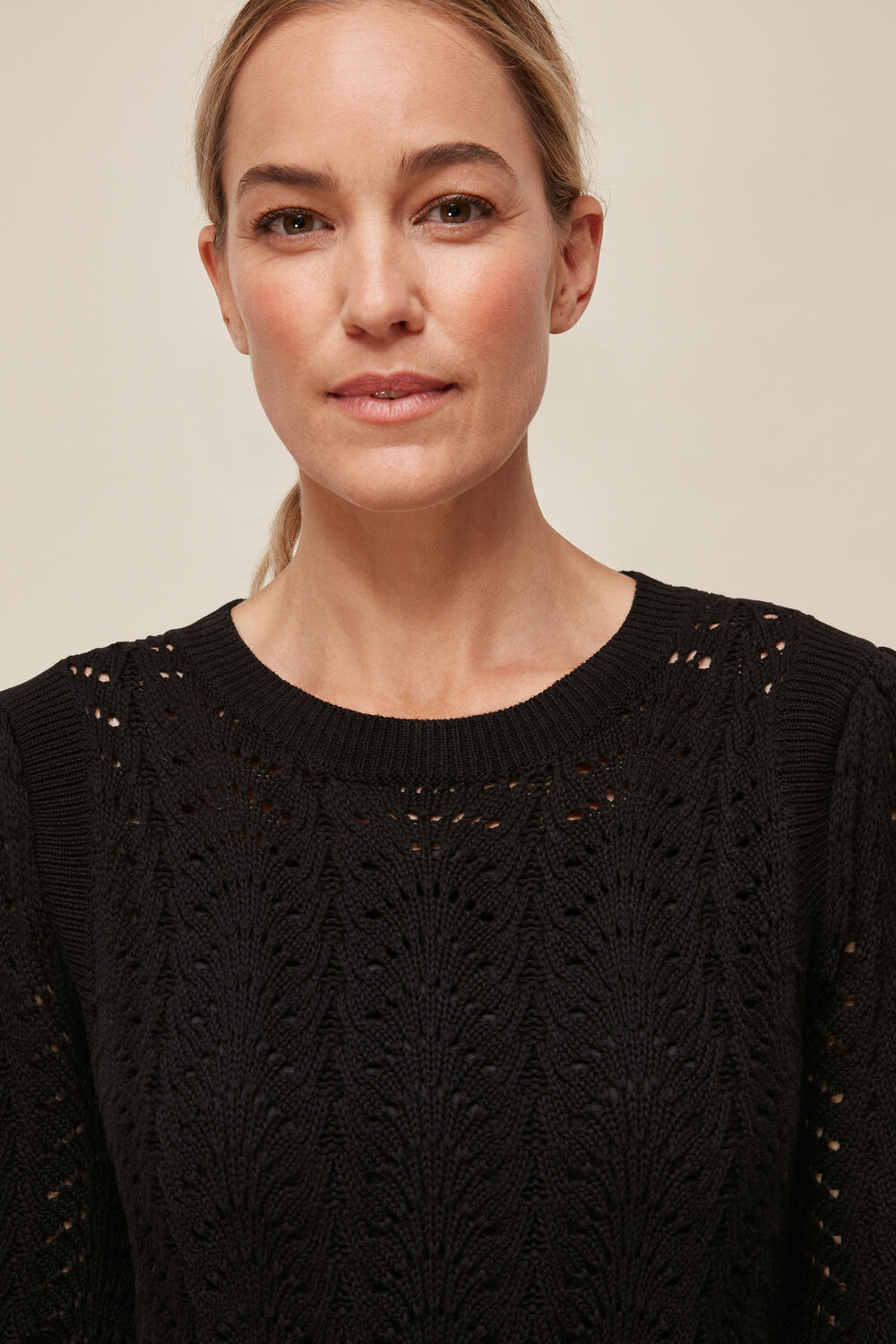Pointelle Crochet Flippy Dress