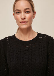 Pointelle Crochet Flippy Dress