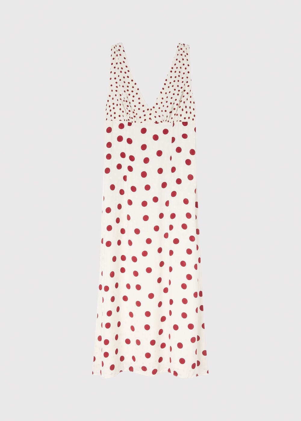 Jacquard Spot Scarf Back Dress