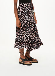 Leopard Spot Wrap Skirt