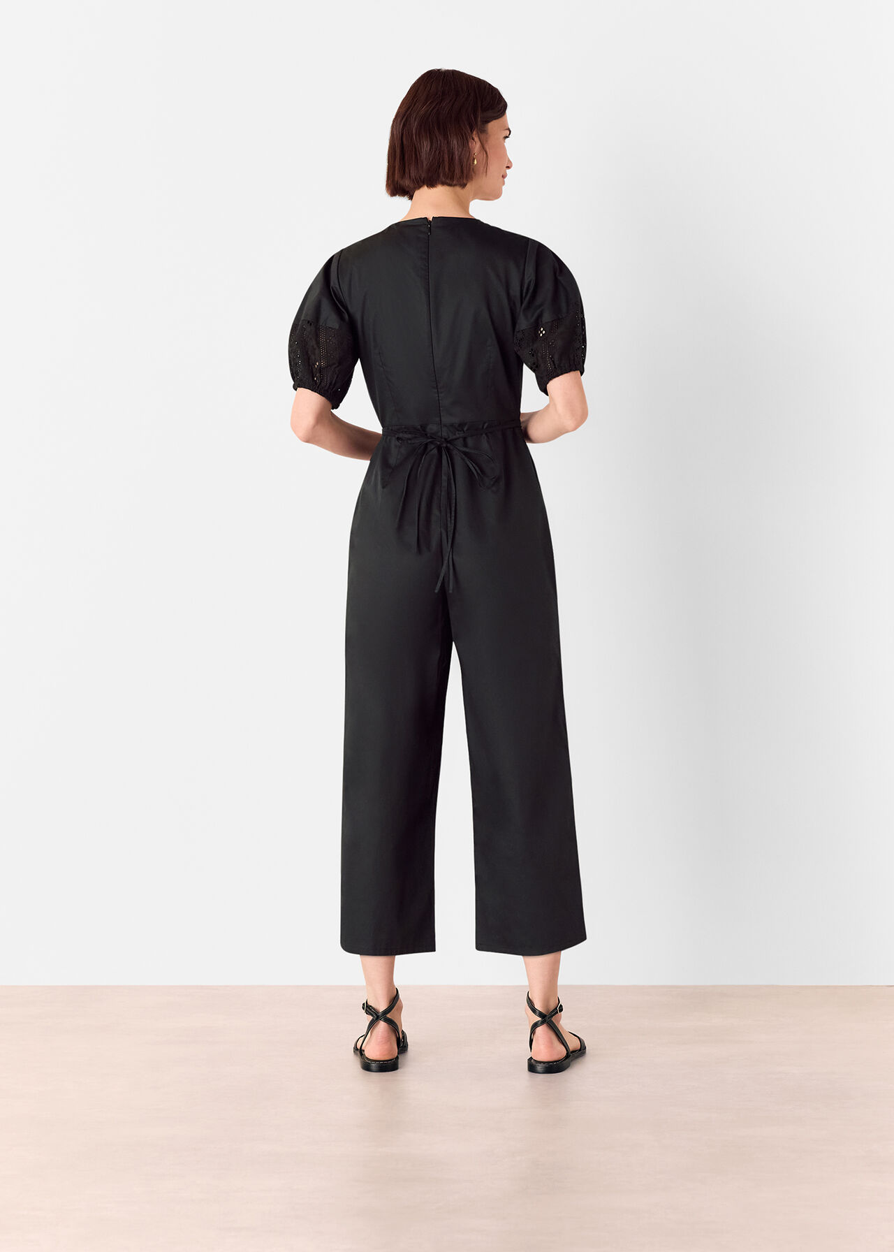 Broderie Poplin Jumpsuit