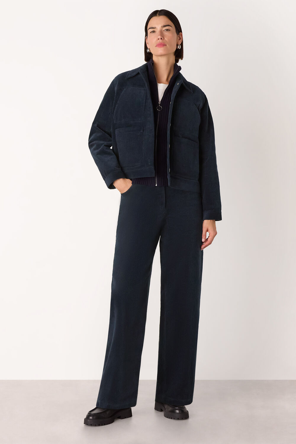 Casual Pocket Cord Jacket