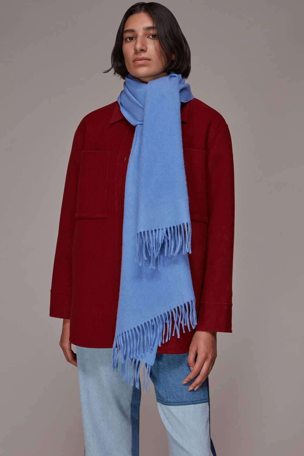Fringed Wool Scarf