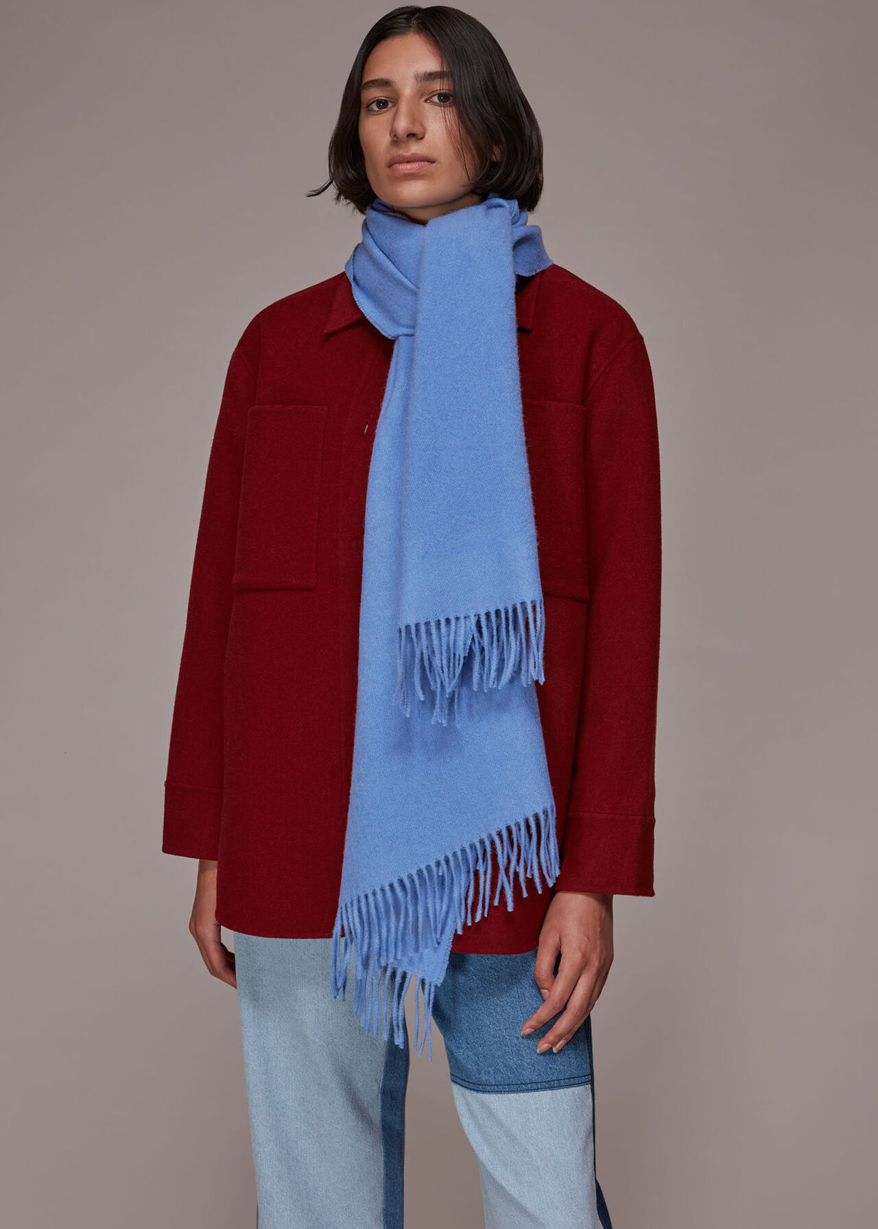 Fringed Wool Scarf