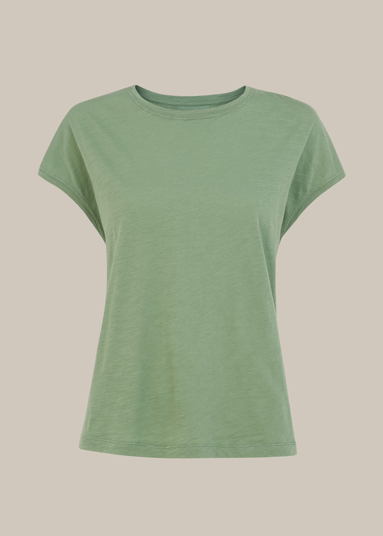 Minimal Cap Sleeve Tee Pale Green