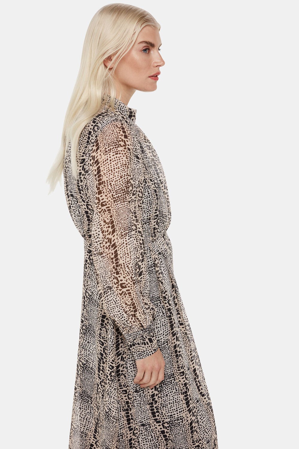 Petite Optical Snake Meg Dress
