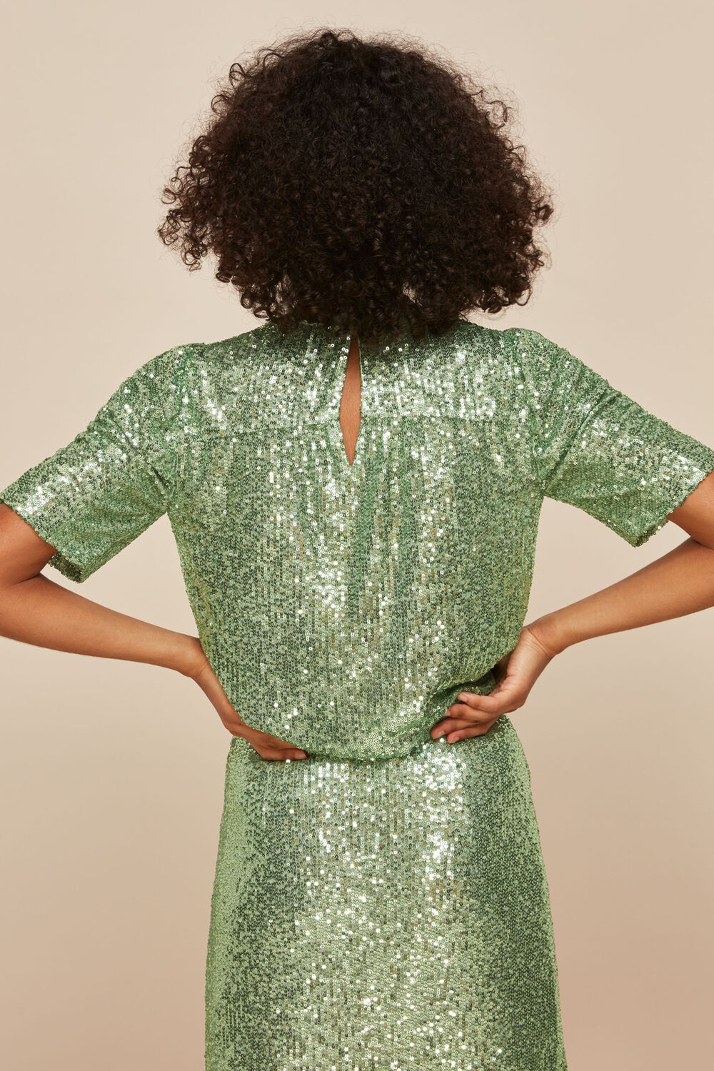 Seema Sequin Top