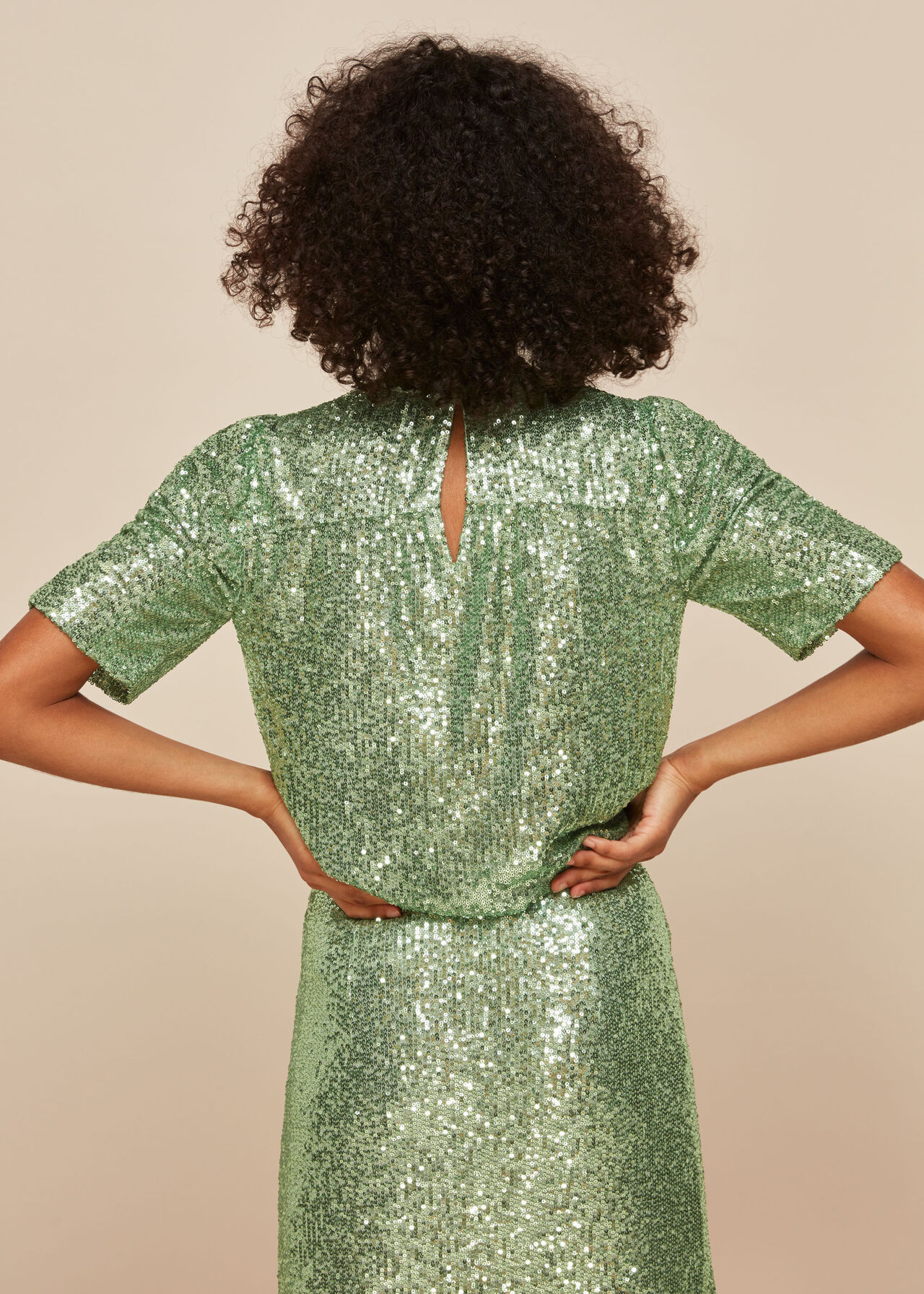 Seema Sequin Top