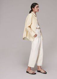 Leather Panelled Shirt