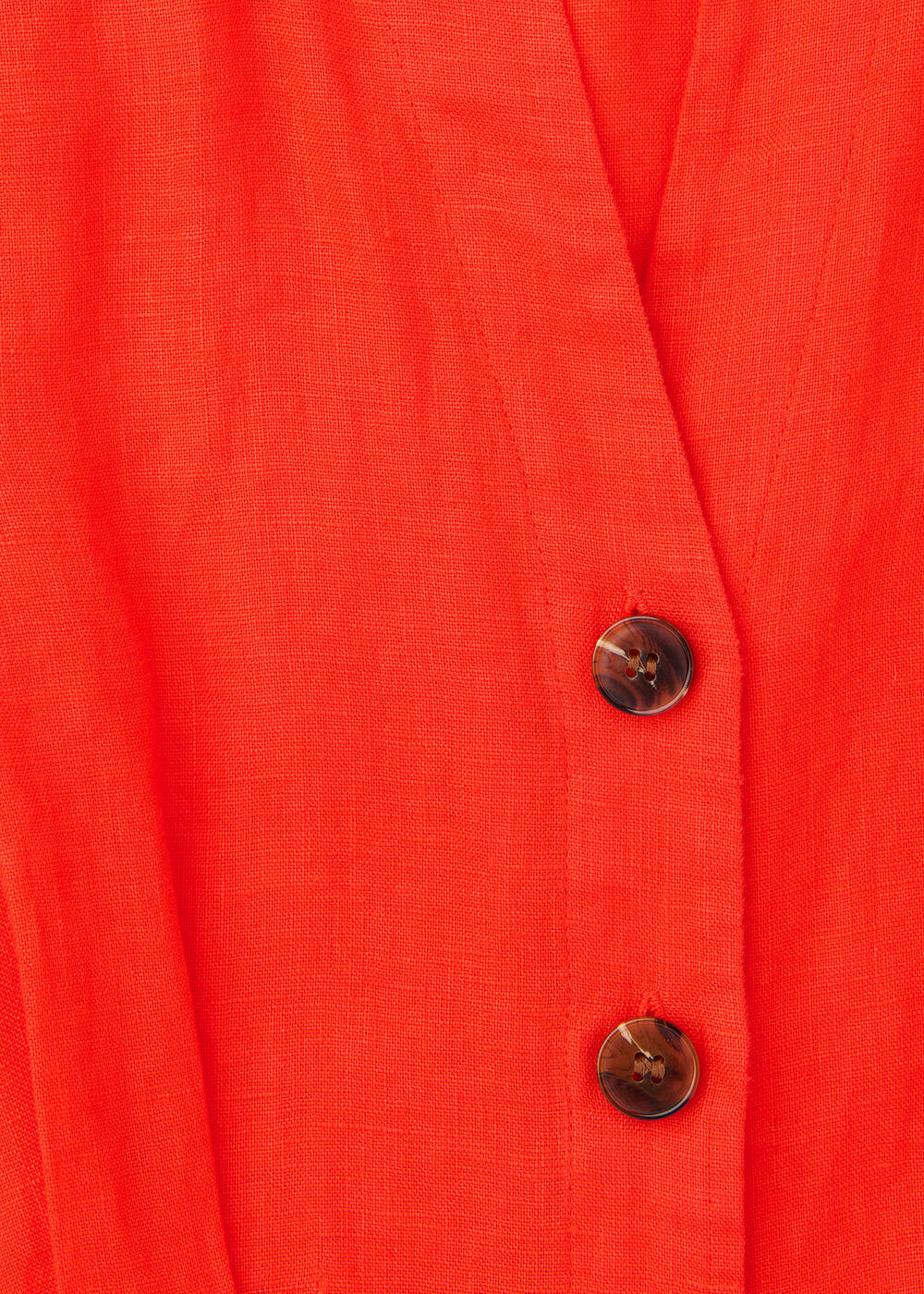 Petite Linen Button Jumpsuit
