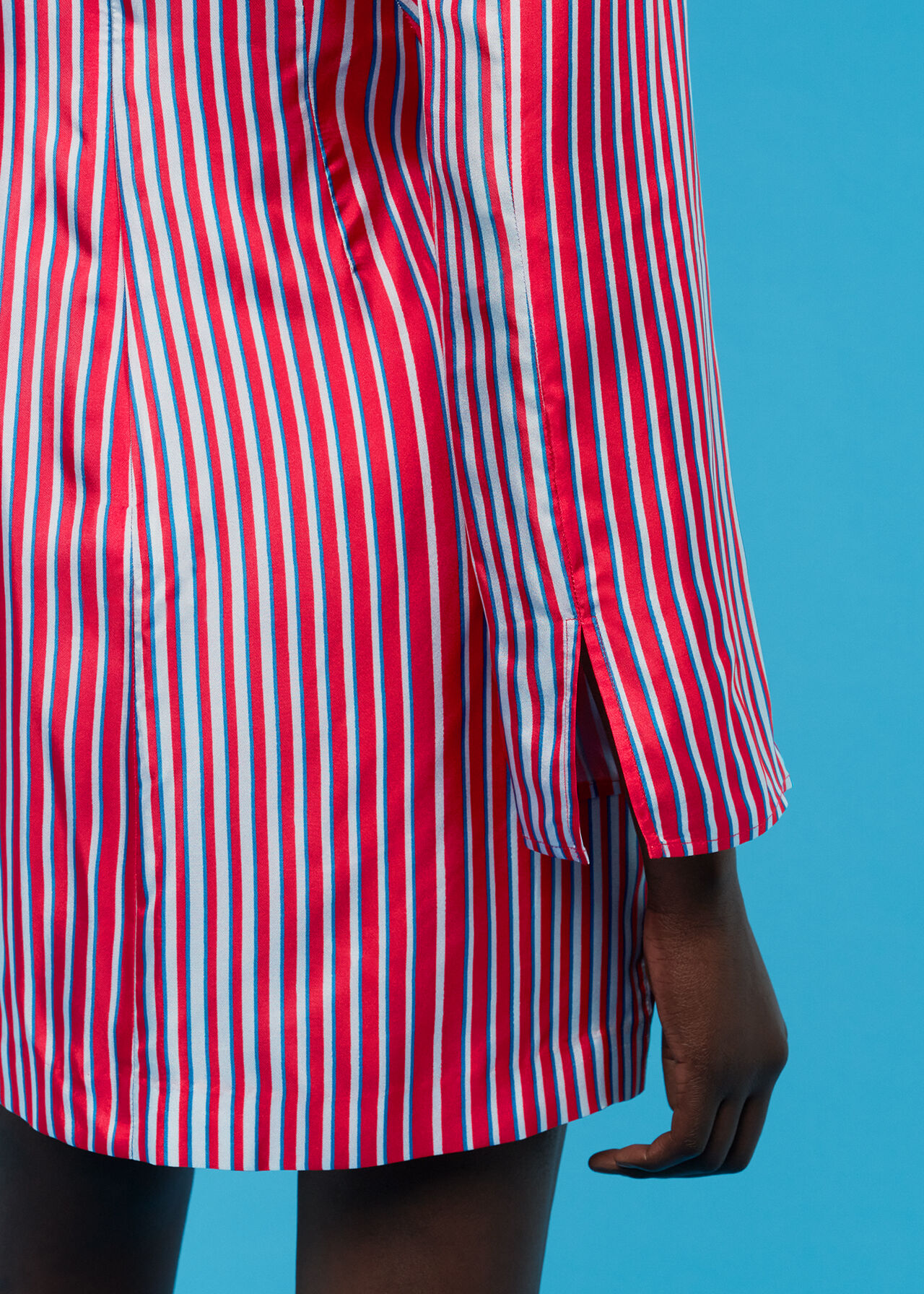 Tangle Stripe Silk Mix Dress