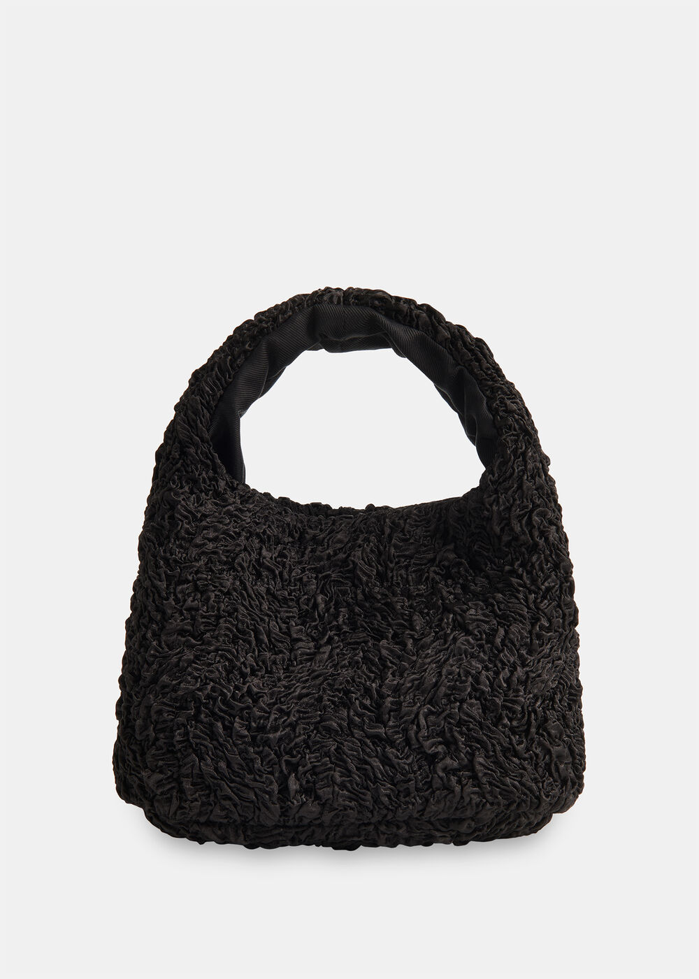 Luz Satin Ruched Mini Bag