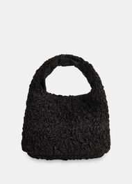 Luz Satin Ruched Mini Bag