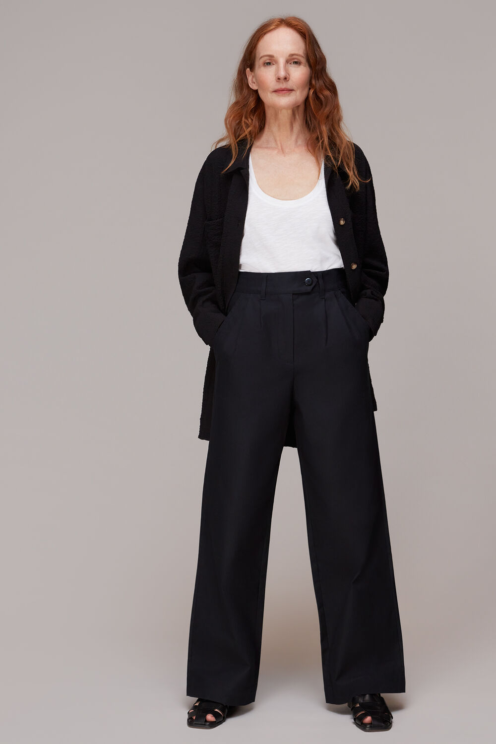Black Robyn Cotton Trouser