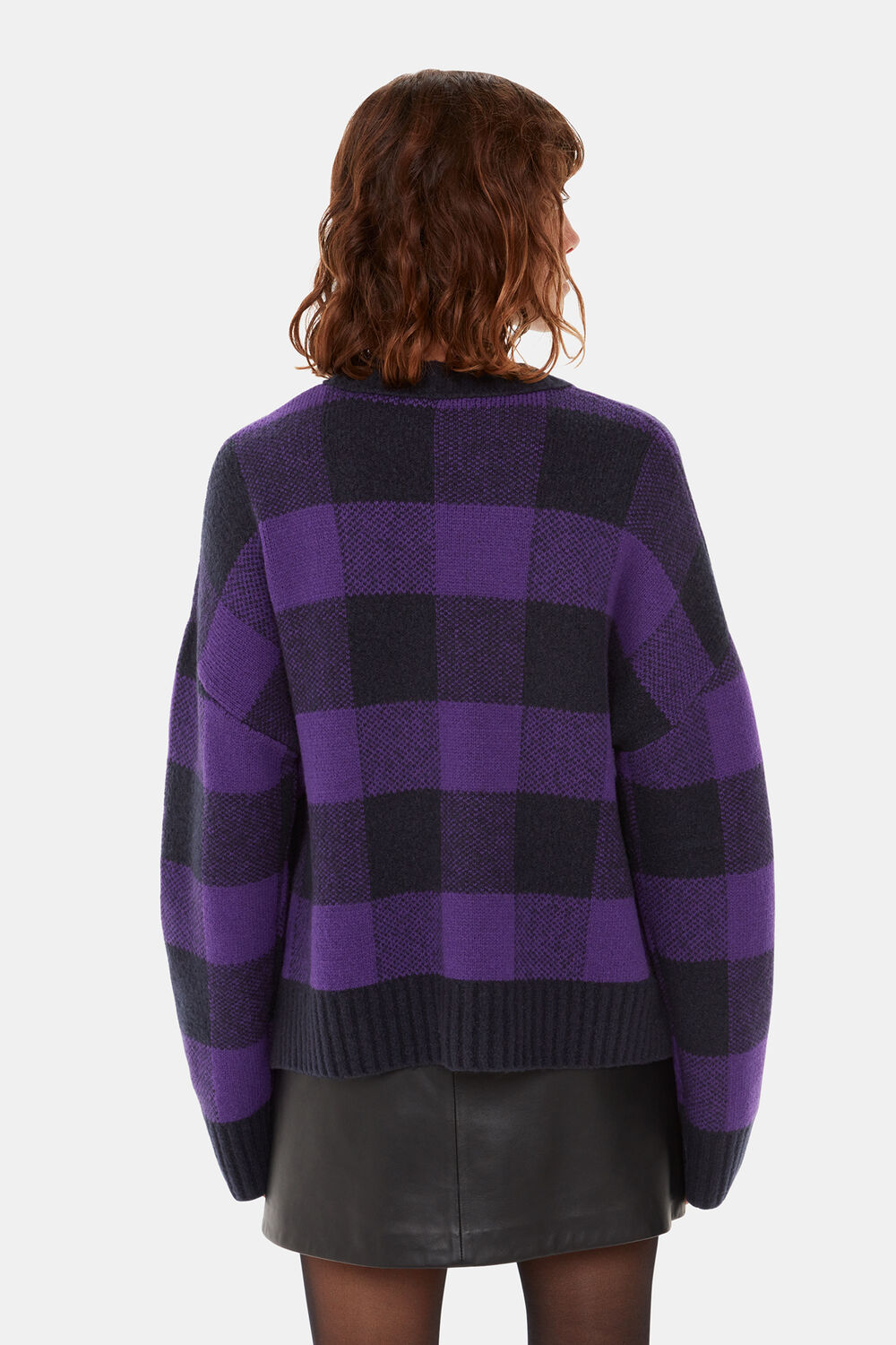 Purple Check Sweater