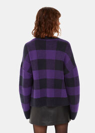 Purple Check Sweater