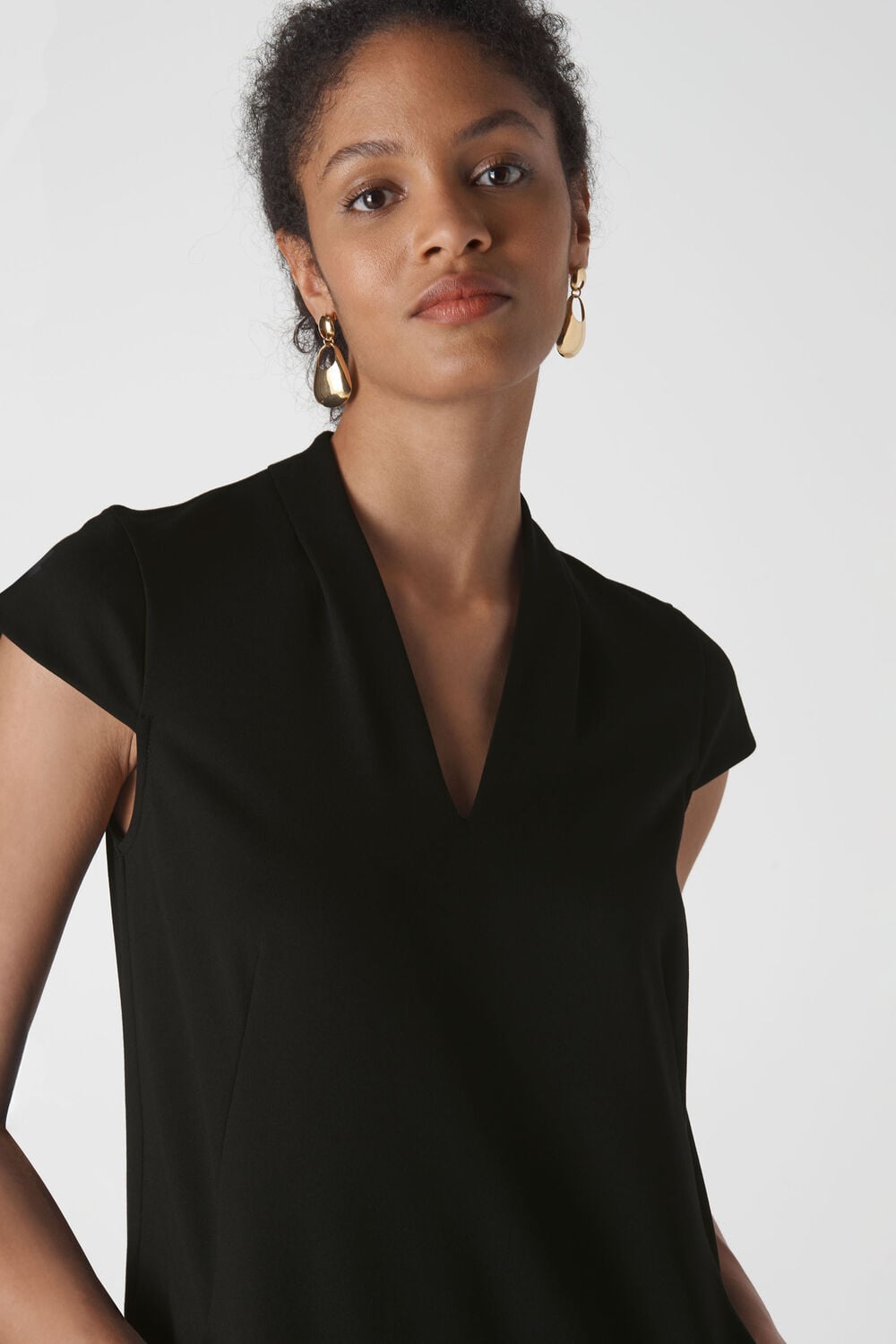 Ponte Jersey Paige Dress Black
