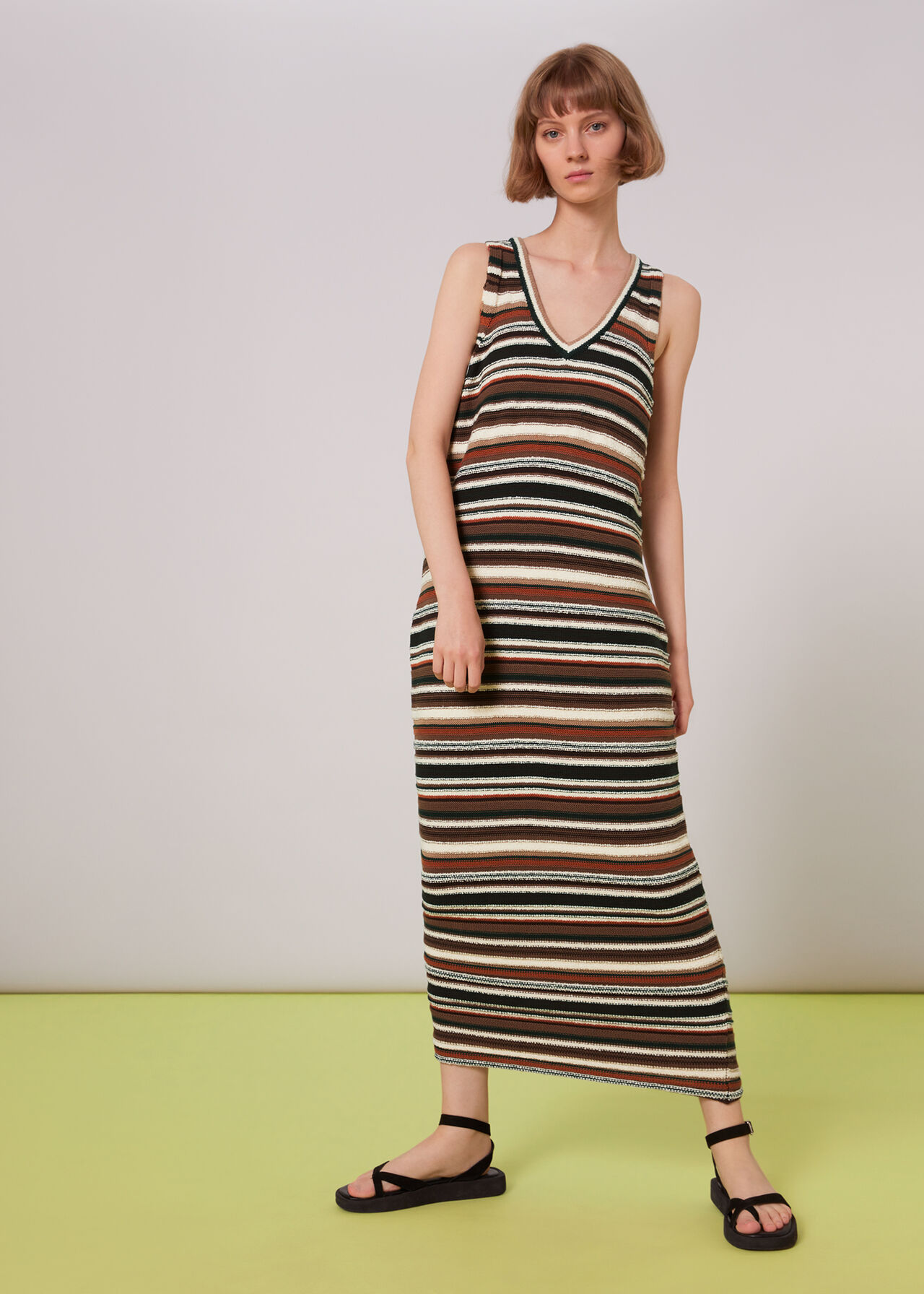 Willow Striped Knitted Dress