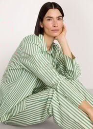 Cotton Stripe Pyjama Shirt