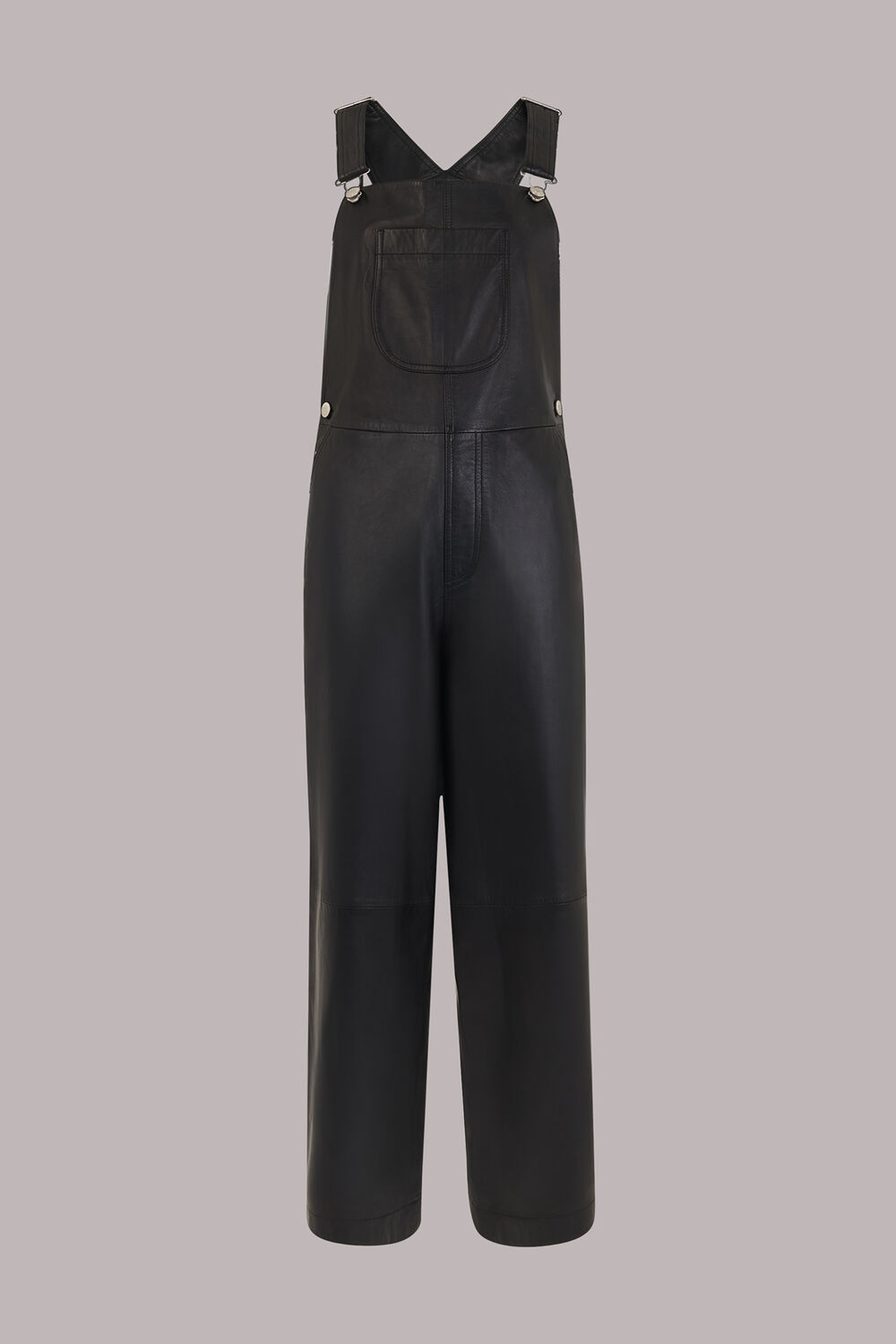 Peyton Leather Dungarees