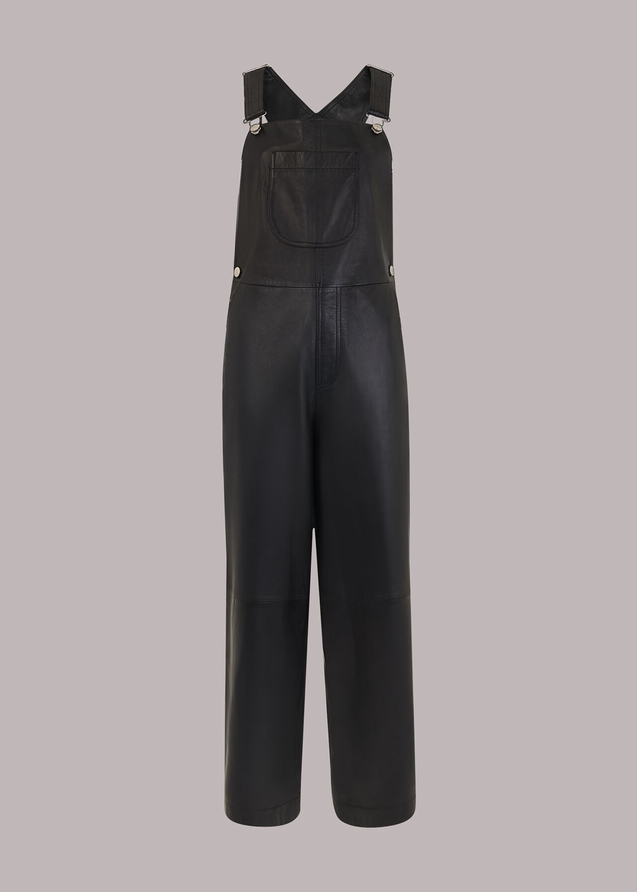 Peyton Leather Dungarees